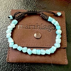 Marahlago larimar stone adjustable bracelet